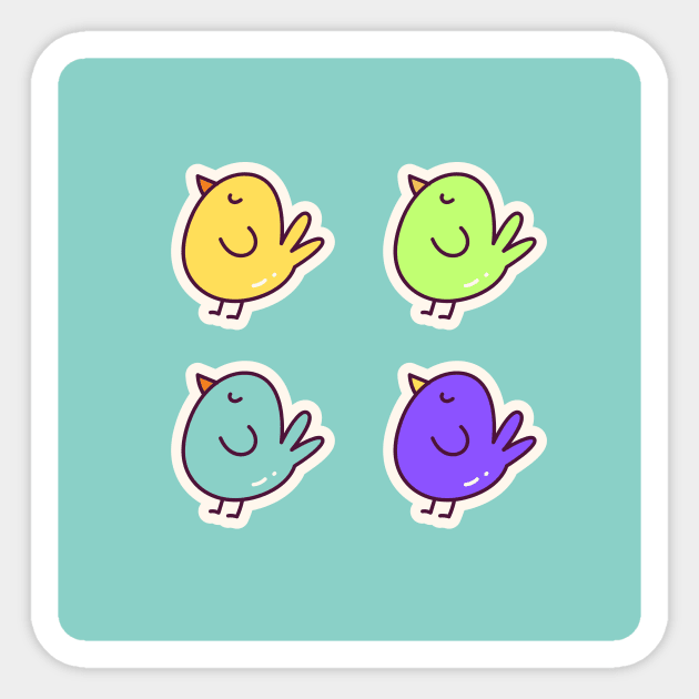 cute birds sticker pack Sticker by Pop on Elegance